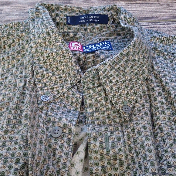 Patterned Button Down Front Long Sleeve Shirt Top - Picture 5 of 16